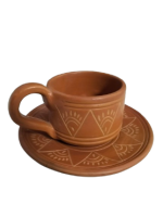 Eco Friendly handmade clay coffee cup